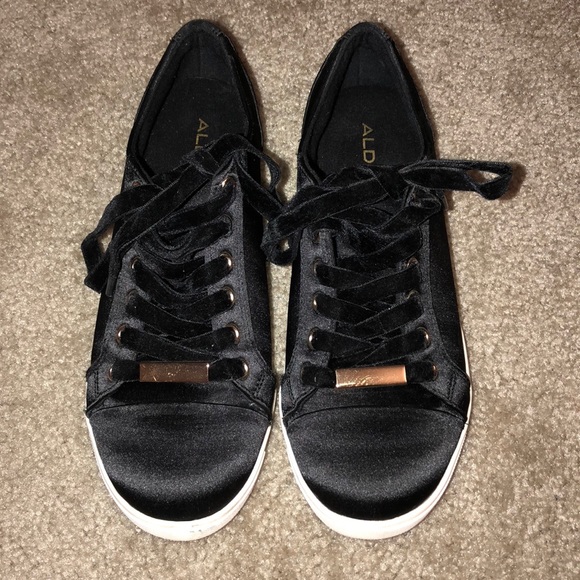 Aldo black tennis shoes Clearance